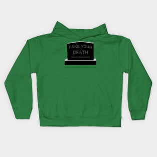 fake your death Kids Hoodie